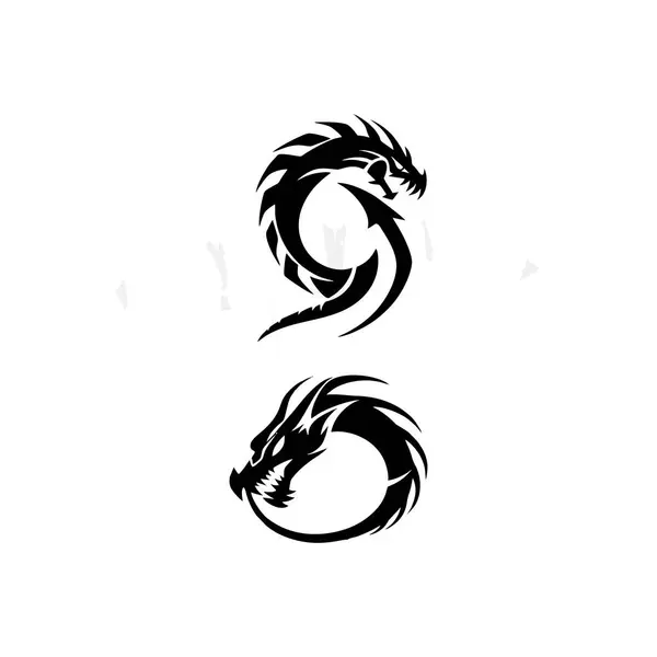 Dragon Logo Şablonu vektör simgesi tasarım ejderhası sembolü