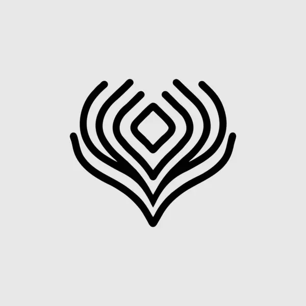 Soyut geometrik logo tasarım şablonu. İşiniz için yaratıcı vektör sembolü.