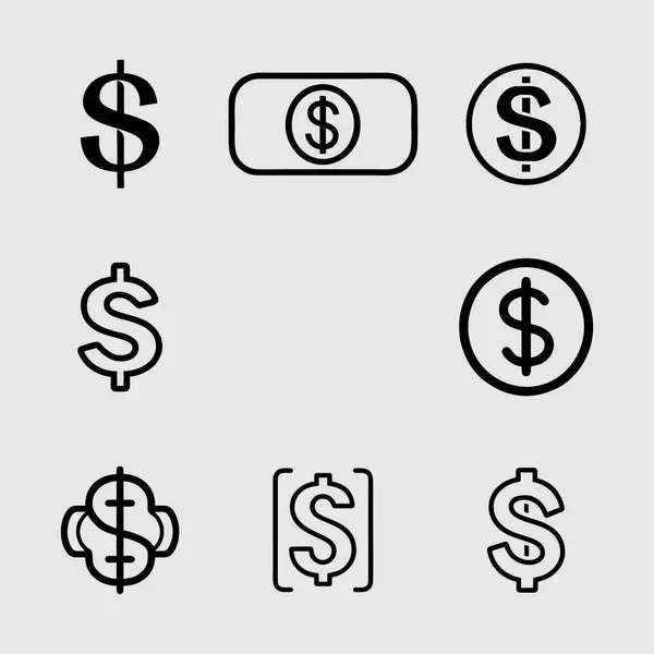 Web sitesi ve mobil uygulama için dolar simgesi belirle