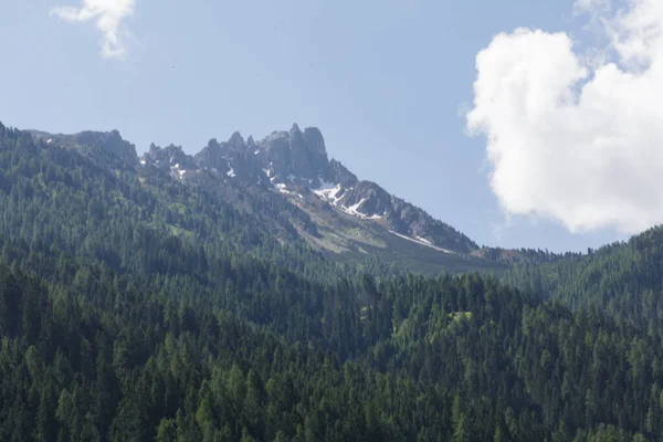 stock image Mountain landscape in Stubaital, Austria. With space for text.