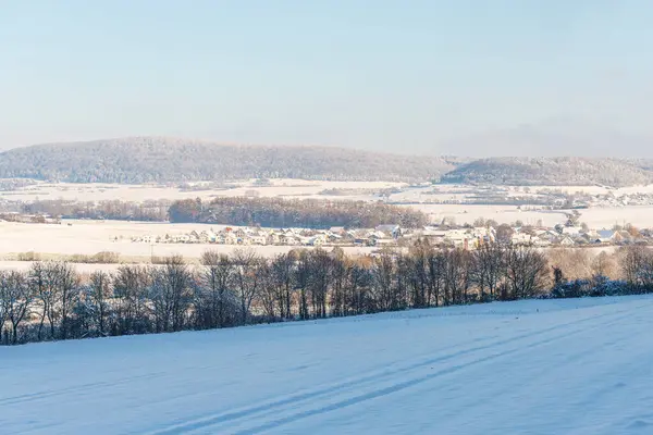 Graben, Treuchtlingen, Bavyera, Almanya Wintershu 'da