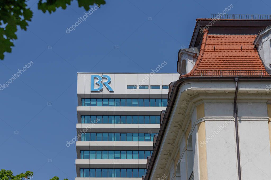 Munich, Germany - June 14 2025: The image shows a modern building with the 