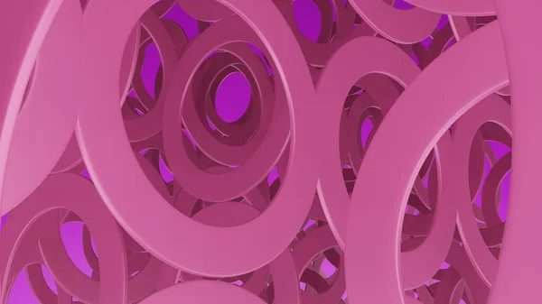 3D Rendering Abstract Pink Circle Background