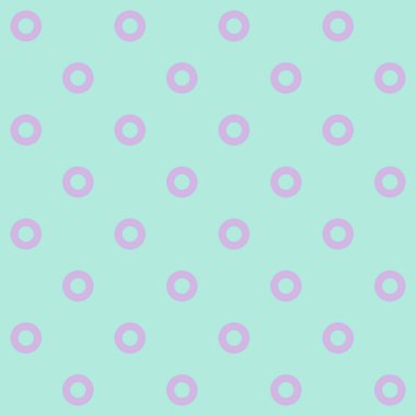 Şirin, yeşil ve mor renkli kusursuz bir daire. Plaj konsepti yaz teması, illüstrasyon.