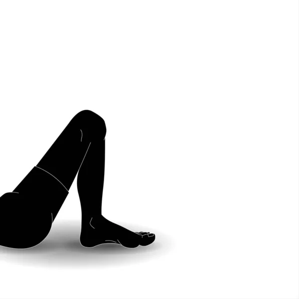 Hombre Practicando Yoga Haciendo Ejercicio Ilustración Una Pierna Postura Yoga — Foto de Stock