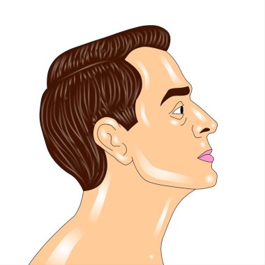 Beyaz arka planda ata binen bir şövalye. Çizgi film tarzında vektör illüstrasyonu