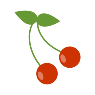 Kiraz illüstrasyonu. vektör
