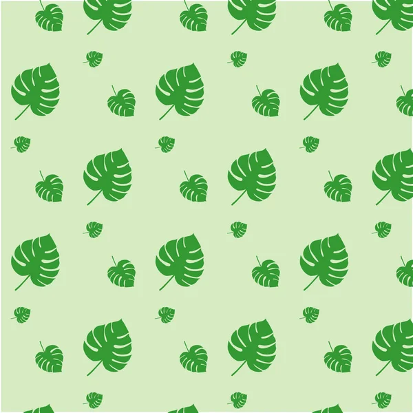 Seamless Pattern Leaves — Stock Vector