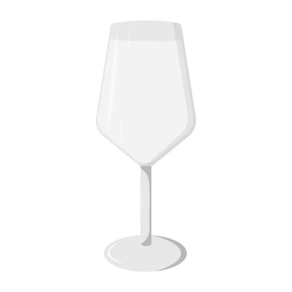 分離された空のワイン グラス — ストックベクタ