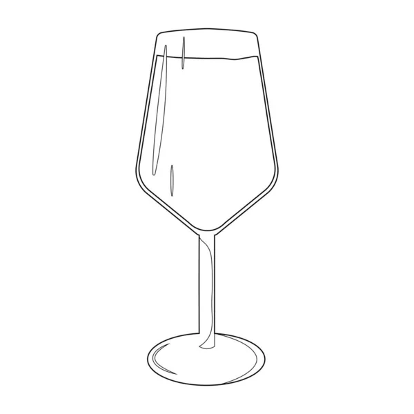 白で隔離されるガラス — ストックベクタ
