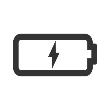 Pil şarj simgesi. vektör çizim