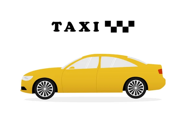 Illustrazione Una Macchina Taxi Auto — Vettoriale Stock