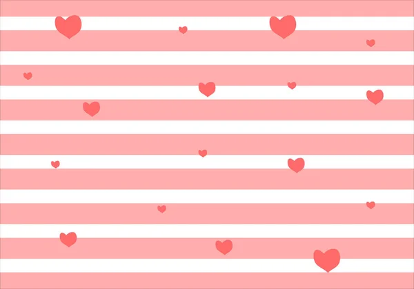 Motif Avec Des Cœurs Sur Fond Noir Saint Valentin — Image vectorielle