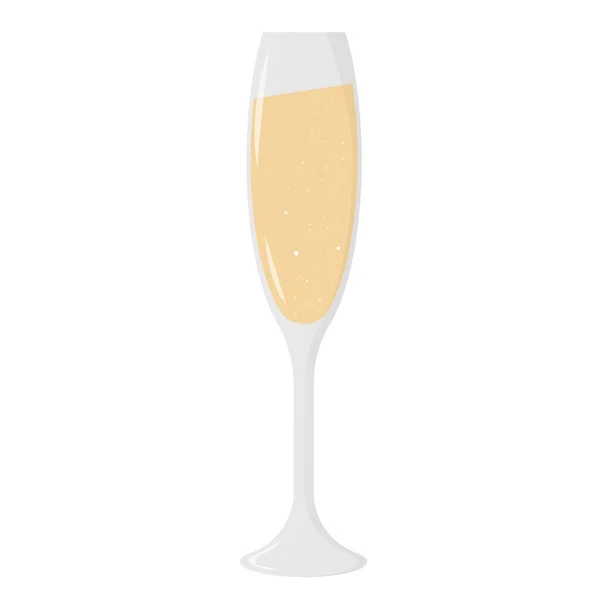 シャンパンのグラスだ カクテルだ 白を基調とした白ワイン ベクターイラスト — ストックベクタ