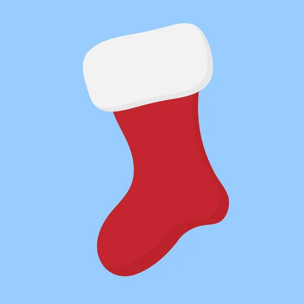 Christmas Sock Christmas Symbol Vector Illustration — Stock Vector