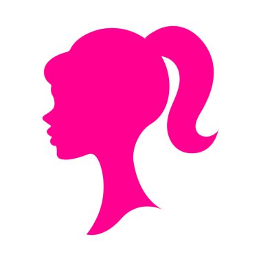 Barbie çıkartmaları. Bebek çıkartmaları. Barbie çıkartmalarının vektör illüstrasyonu