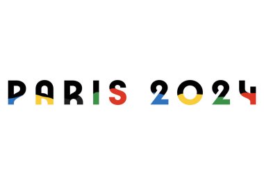 Paris 2024. Paris 'te oyun. Vektör illüstrasyonu