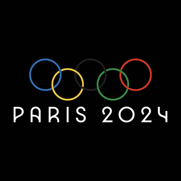 Paříž 2024 Hra Paříži Vektorová Ilustrace — Stockový vektor