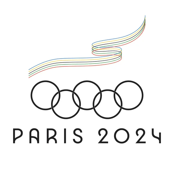 Paris 2024 Jogo Paris Ilustração Vetorial Vetores De Stock Royalty-Free