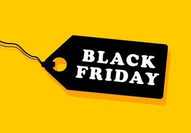 Siyah Cuma afiş. Vektör çizim. Siyah Cuma satış