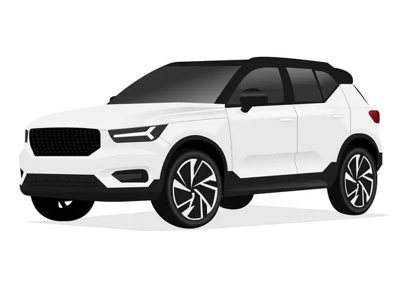 Ρεαλιστικό Αυτοκίνητο Απομονωμένο Στο Λευκό Εικονογράφηση Διανυσματικού Αυτοκινήτου Ορισμός Του — Διανυσματικό Αρχείο