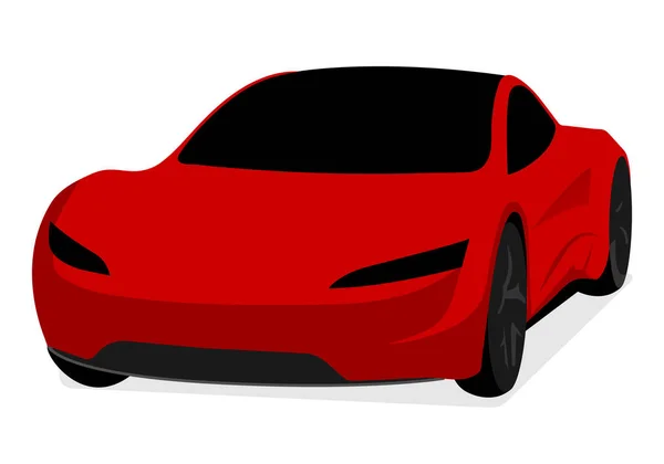 Realistické Auto Izolované Bílém Vektorová Ilustrace Nastavte Auto Všech Stran — Stockový vektor