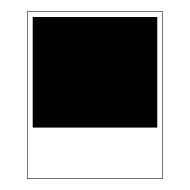 Boş fotoğraf çerçevesi izole edildi. vektör illüstrasyonu