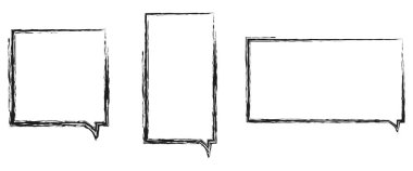 Kömür kalem desenli karalamalar. Vektör illüstrasyonu