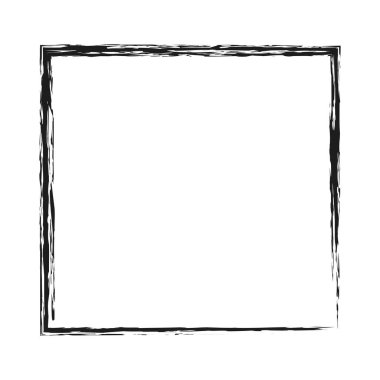 Kömür kalem desenli karalamalar. Vektör illüstrasyonu