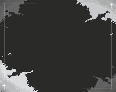 Dijital cenaze davetiyesi için temiz vektör şablonu. Özelleştirmeye hazır