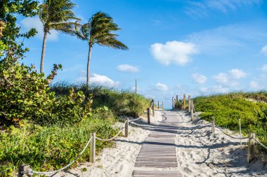 Miami plajı Florida 'ya giderken