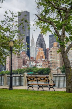 Roosevelt Adası 'ndan Manhattan Binaları New York