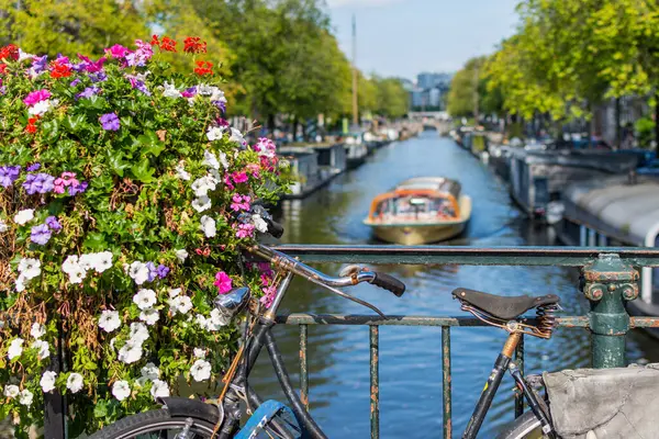 암스테르담 자전거와 로열티 프리 스톡 이미지