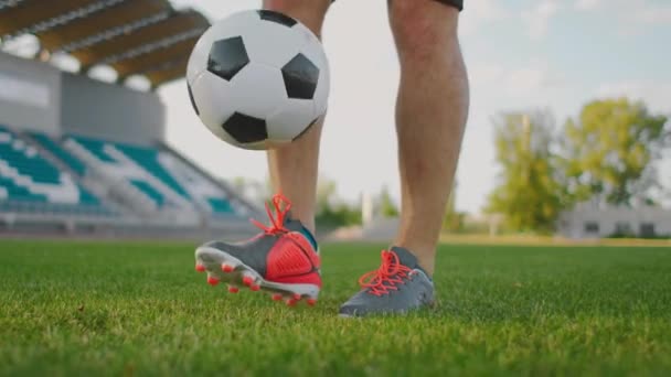 Players Practicing Football — Vídeo de Stock
