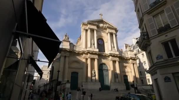 Saint Roch Church View Form France — Stockvideo