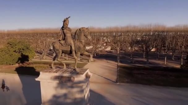 ルイ14世像フランス — ストック動画