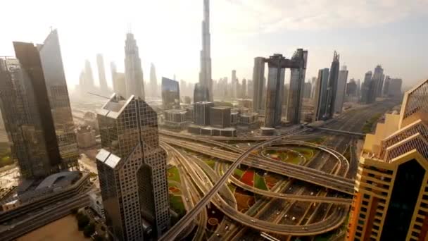 Flyover Timelapse Dubai — Wideo stockowe