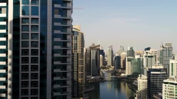Самое Высокое Здание Городе Дубай — стоковое видео