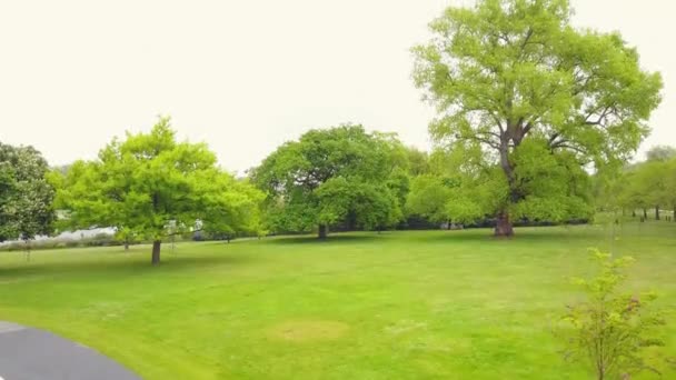 Bird Eye View Hyde Park United Kingdom Uhd Drone Footage — Stockvideo