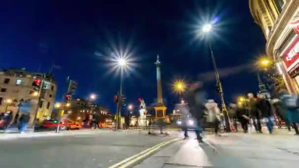 Time Lapse Trafalgar Square London — Vídeos de Stock