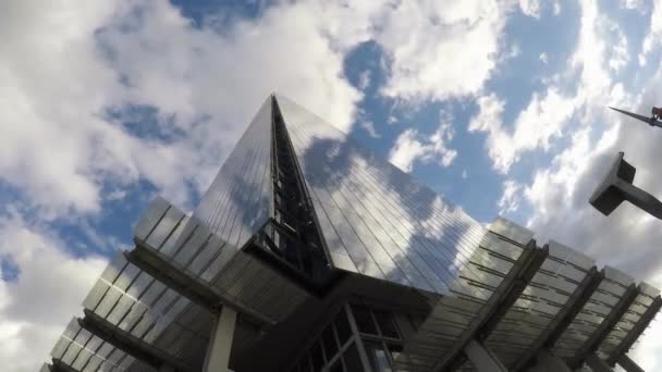 London Skyscrapers Views Clouds — Stock video