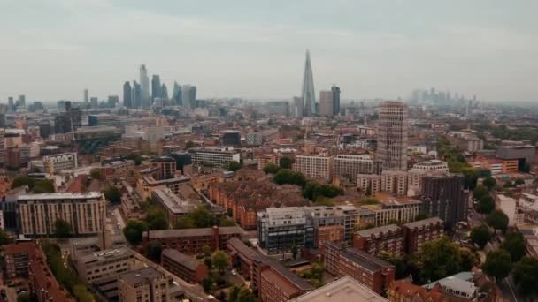 Famous City London Aerial Drone Footage — Stockvideo