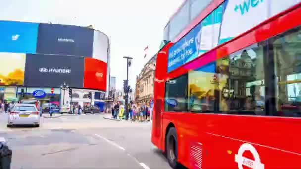 Time Lapse Piccadilly Circus London — Αρχείο Βίντεο