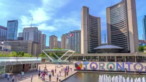 Time Lapse Toronto City Canada — Vídeos de Stock