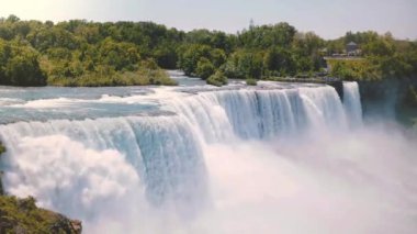 Niagara Falls 4k footage on a Sunny day