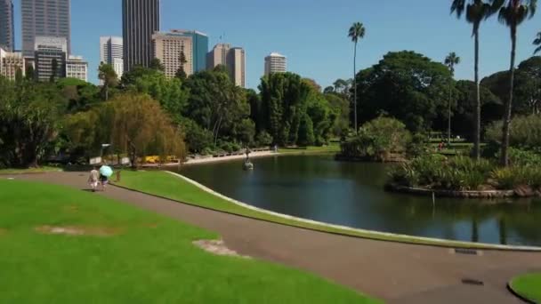 Aerial Drone Footage Sydney Green Park Australia — Vídeos de Stock