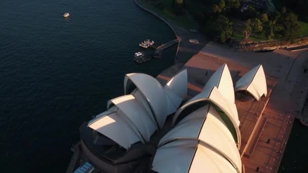 Aerial View Opera House Sydney — Vídeo de Stock
