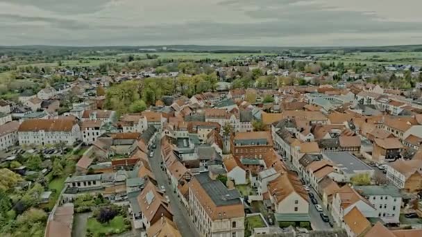 Aerial View Flight Ottobeuren Abbey Swabia Bavaria Germany — ストック動画
