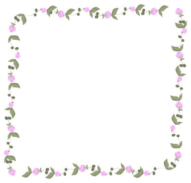 Çiçeklerin suluboya fırçalarla süslenmesi