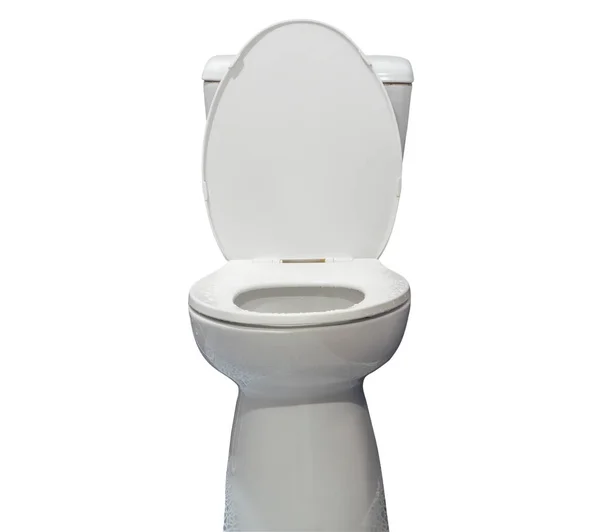 Otwarty Moden Biały Muszla Klozetowa Użyciu Gości Ośrodku Lub Toalecie — Zdjęcie stockowe